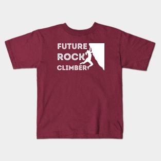 Future Rock Climber Girl Kids T-Shirt